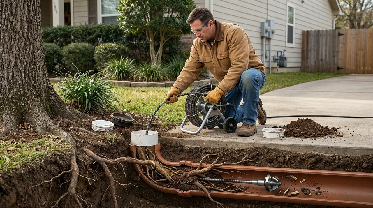 Root Intrusion Removal in Oak Hill